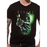 aliens alien head t shirt x large