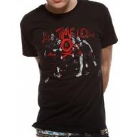 All Time Low - Red Logo Photo Unisex X-Large T-Shirt - Black
