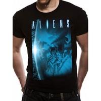 Alien - Blue Men\'s Small T-Shirt - Black