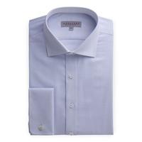 Alexandre of England Blue Semi Plain Tailored Fit Shirt 15 Blue