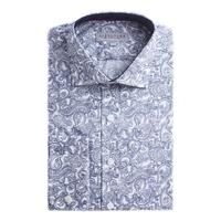 alexandre of england navy paisley shirt 155 navy