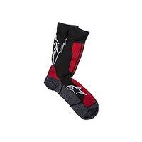 alpinestars crew socks black red medium