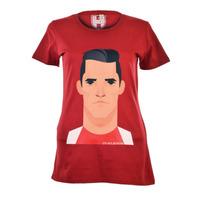 Alexis Sanchez Retro Womens T-Shirt (Burgundy)