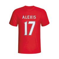 alexis sanchez arsenal hero t shirt red kids