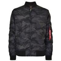 ALPHA INDUSTRIES Camouflage Bomber Jacket