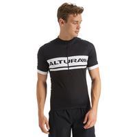 altura mens team short sleeve jersey black black