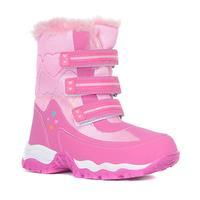 Alpine Girls\' Fur Snow Boots, Pink