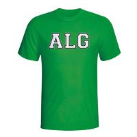 algeria country iso t shirt green