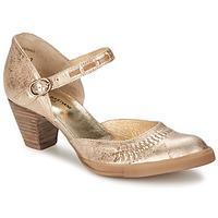 alain bastiani 055ba womens court shoes in gold