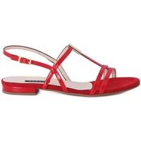 albano mignon red womens sandals in multicolour