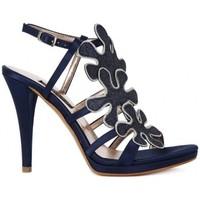 albano raso blu womens sandals in multicolour