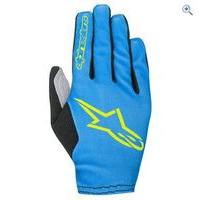 alpinestars aero 2 cycling gloves size l colour blue yellow