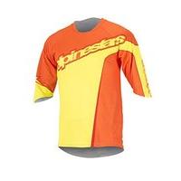 Alpinestars Crest 3/4 Sleeve Jersey - Bright Orange / Acid Yellow: Large