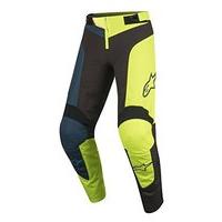 Alpinestars Boy\'s Youth Vector Pants, Black Acid Yellow, 28