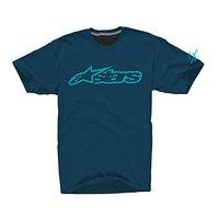 Alpinestars Blaze 2 Tee, Petrol Bright Blue, Large