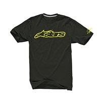 alpinestars blaze 2 tee black acid yellow medium