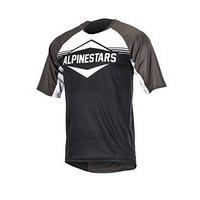 alpinestars black dark shadow 2017 mesa short sleeved mtb jersey