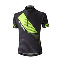 Altura Kids Youth Sportive Short Sleeve Jerseys, Black/hi Viz Yellow, 7-9 Years