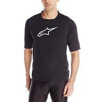 alpinestars mens drop 2 short sleeve jersey large black white