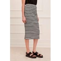 Alexandra Striped Pencil Skirt