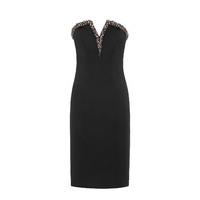 Aloura London Lillie Corset Style Dress In Black