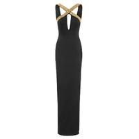 Aloura London Estelle Maxi Dress In Black