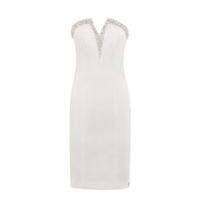 Aloura London Lillie Corset Style Dress In Pearl White