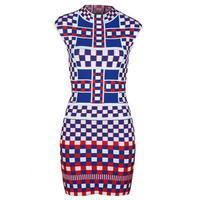 ALEXANDER MCQUEEN Graphic Jaquard Dress