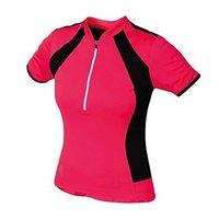 Altura Women\'s Spirit Short Sleeve Jerseys, Vivid Pink/black, Size 16