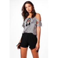 alexis tie hem shorts black