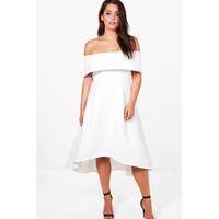 alice double layer skater dress ivory