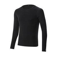 Altura Men\'s Merino Long Sleeve Base Layer Undershirts, Black, X-small/small