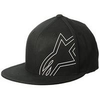 Alpinestars Men\'s Brake Flatbill Hat, Black, Large/x-large