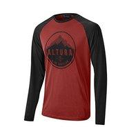 altura mens alpine long sleeve tee jerseys burgundyblack small