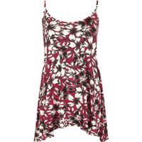 alice strappy floral print vest wine