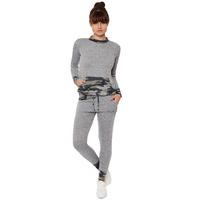 Alanna Camouflage Loungewear Set - Grey