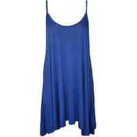 Alena Plain Strappy Swing Dress - Royal Blue