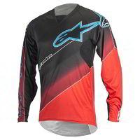 alpinestars youth vector ls jersey blackred small blackred