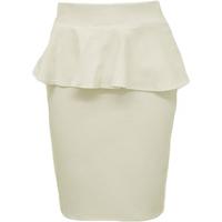 alexa plain peplum skirt cream