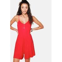 Alice Swing Playsuit - red