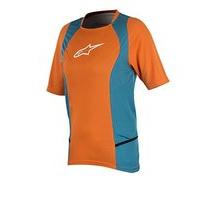 alpinestars stella drop 2 sjersey bright orange ocean x small