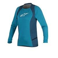 Alpinestars Stella Drop 2 Ls Jersey Ocean/white X-large, Blue/white