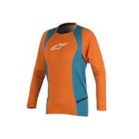 Alpinestars Stella Drop 2 Ls Jersey Bright Orange/ocean X-small, Orange/blue