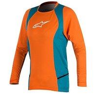 Alpinestars Stella Drop 2 Ls Jersey Bright Orange/ocean X-large, Orange/blue