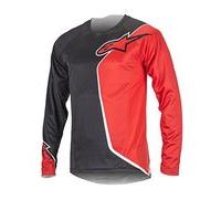 alpinestars sierra ls jersey blackred x large blackred