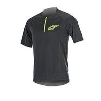 alpinestars rover 2 sjersey black bright green small