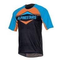 alpinestars mesa ss jersey bright bluebright orange small blueo