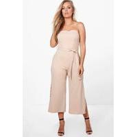 alice bandeau tie waist jumpsuit stone