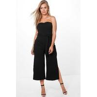 alice bandeau tie waist jumpsuit black