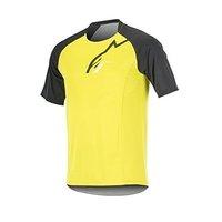 alpinestars mens trailstar short sleeve jersey medium acid yellow blac ...